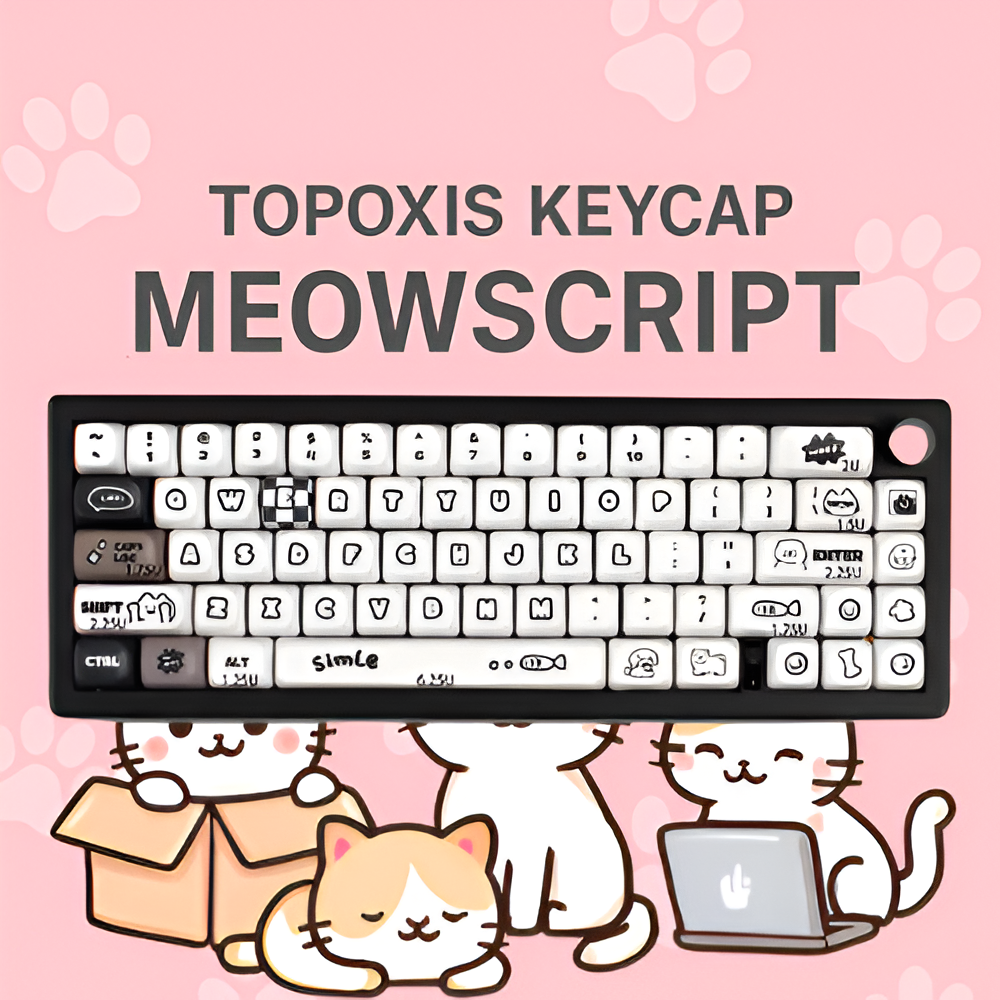 TOPOXIS KEYCAP MEOWSCRIPT
