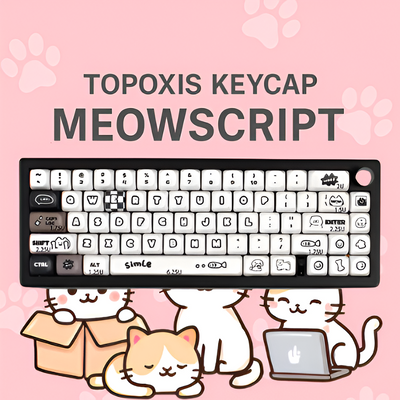 TOPOXIS KEYCAP MEOWSCRIPT